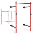 Synergee 2200 Folding Rack – 750 lb Capacity Power Cage - color: f) Red 79" x 41"