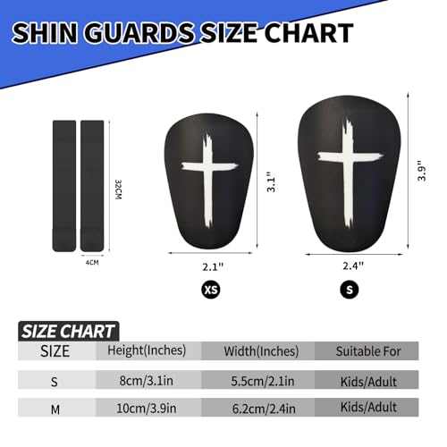 TOMIYO Mini Shin Guards Soccer,Small Extra Small Protective Equipment Pads | Small Tiny ShinGuards Kids Ages 4-6 Calf Protective Gear Fixed Straps and Socks, Light Soft EVA Reduce Impact for Player - color: Black Base Cross, size: X-Small