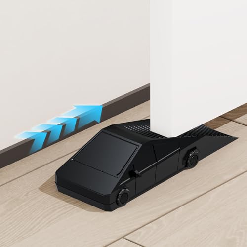 AIMAXINKE Funny Tesla Cybertruck Door Stoppers for Bottom of Door, Anti-Slip Rubber Heavy Duty Door Stop Wedge, Large Doorstop 2 inches High Gate Holder Suits Any Floor＆ As a Gifts - color: Black-1pack-Rubber