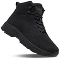 SHULOOK Non Slip Work Boots for Men Slip Resistant Lightweight Kitchen Chef Shoes for Restaurant Food Service Comfy Working Shoe Ankle Support Mesh Walking Footwear Black - size: 12