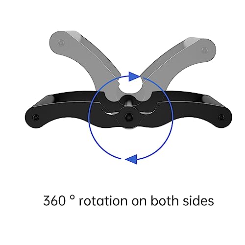 AimiDream V Bar Landmine Handle Attachment for Barbell Bar, Solid Multi-Grip Landmine Handle Attachment with Non-Slip Rubber Handle, Fits Olympic Bars Strength Training Bars - color: Black