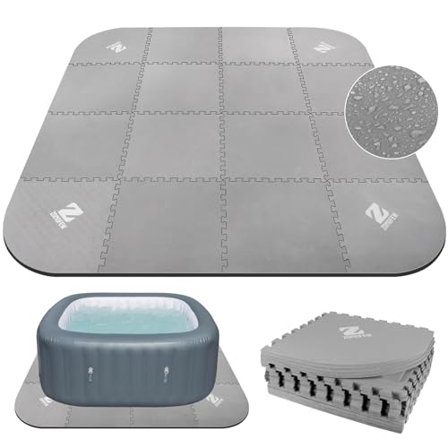 85IN Hot Tub Mat for Inflatable Tub,1/4" Thickness Square-Shaped Hot Tub Pad Foundation, Upgraded Thickened Eva Foam Padding for Outdoor Hot Tubs - size: EVA-square0.6