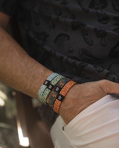 Thick Hair Ties for Men, Durable Hair Bands, Non-Slip, Stylish & Versatile Bracelet, Waterproof Bracelets & Summer Bracelets for Surf, Beach & Everyday Wear (Totally Tropical Flowers) - color: Totally Tropical Flowers