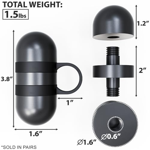 Synergee Cardio Hand Weights. Steel Hand Weights Dumbbell Set with Anti-Slip Silicone Finger Loop for Workout, Fitness, Training for Men and Women. Sold In Pairs. Available in 1lb, 1.5lb and 2lb Sets - color: 3LB Black