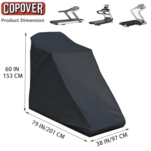 Treadmill Cover, Dustproof UV Protection Running Machine Cover, Exercise Workout Equipment Protective with Drawstring for Home Fitness Equipment Treadmill Indoor & Outdoor - size: Unfolded