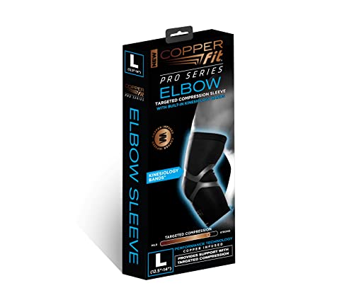 Copper Fit Pro Series Performance Compression Elbow Sleeve - size: Medium