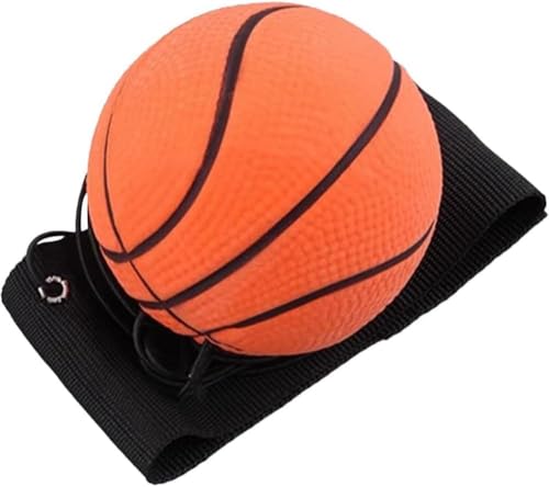 Reaction Training Ball with Wrist Strap, Basketball Reflex Trainer | High-bounce reflex ball with adjustable wrist strap for hand-eye drills, basketball practice, agility routines, and warmups