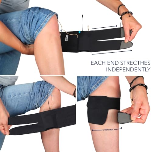 URSA Ankle Straps: Low-Profile, Soft, Stretchy & Breathable Transmitter Straps for Location Sound, Theatre, Wedding Shoots & More (Black, Ankle) - color: Black, size: Ankle