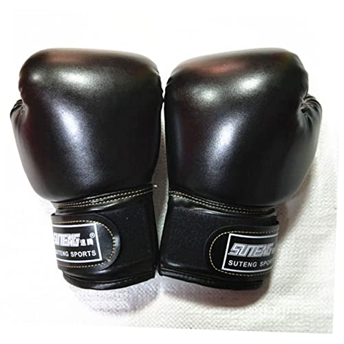 Kids Boxing Gloves: Toddler Boxing Training Gloves for Boys Ages 3-8 PU Leather Punching Bag Mitts for Kickboxing Muay Thai, Sparring Equipment for Children Beginner, Black