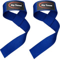 Rip Toned Lasso Lifting Straps for Weightlifting, 23¼" Padded | 1 Pair, cotton, non-latex neoprene. No break-in. Quick release. Deadlifts, rows, shrugs, pull-ups. Machine washable. - color: Blue