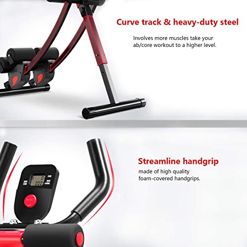 Fitlaya Fitness ab machine, ab workout equipment for home gym, Height Adjustable ab trainer, foldable fitness equipment. - style: ab machine