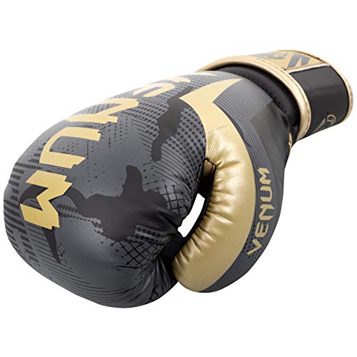 Venum Elite Boxing Gloves - color: Camo/Gold, size: 10-Ounce