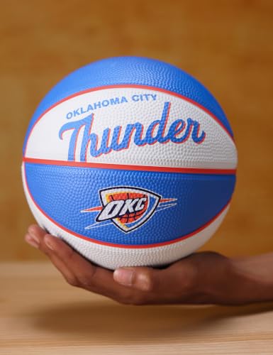 WILSON NBA Team Retro Mini Basketballs - Mini Size - 3" - color: Oklahoma City Thunder, size: Mini