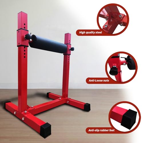 Bulgarian Split Squat Stand Deep Squat Machine for Women Men,One Leg Squat Stand, Stand-Alone Machine Leg Curl for Lower Body Training,