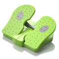BRRNOO Foot Stepper Machine Mini Stepper Trainer Reinforced Nylon Quiet Folding Under Desk Leg Workout Trainer Ergonomic Design Lightweight Compact for Home Office Use - color: Green