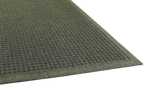 Guardian EG030408 EcoGuard Indoor Wiper Floor Mat, Recycled Plastic and Rubber, 3' x 4', Green - color: Green, size: 3' x 4' (Rectangular)