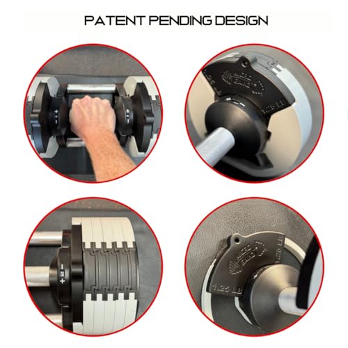 Micro Gainz 1.25LB Magnetic Plates for Nuobell Dumbbells, 2 or 4 Piece Set - size: 4 Piece Set