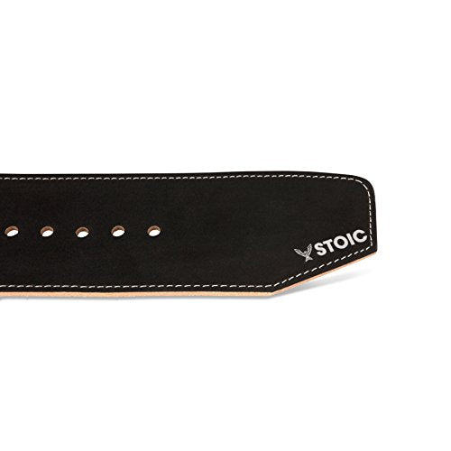 Stoic Weight Lifting Belt for Men & Women - size: Medium 33-36" BELLY, style: 6MM Thick Single Prong