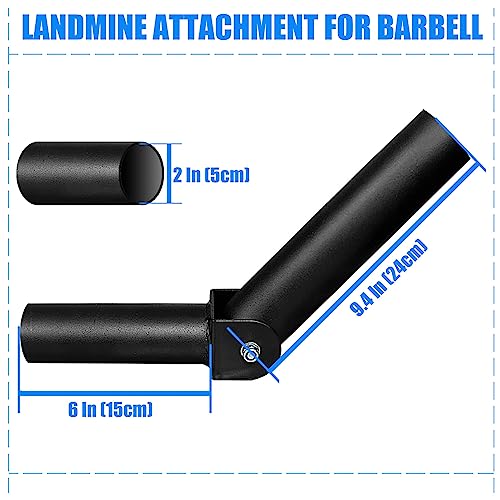 BLUSLM T Bar Row Platform Landmine Attachments for Squate Rack or Wall Mount Fits 2-inch Barbell, Landmine Base Gym Equipment, Power Cage Landmine for Almost of Power Rack - color: Style 1