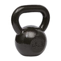 Amazon Basics Cast Iron Kettlebell for Strength Training, Textured Wide Handle, Black