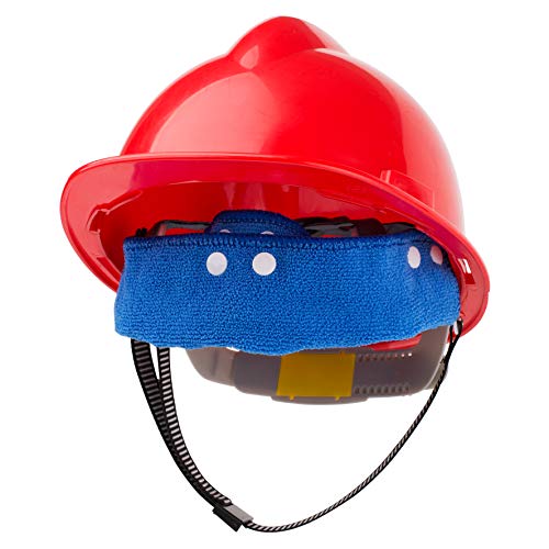 UNCO Hard Hat Sweatbands - 4 Pack, Washable & Reusable Hard Hat Liners - color: Blue, size: 4 Pack
