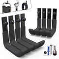 8 Pack Garage Storage Hooks, Ladder Hangers, Steel Wall Mount Hooks, Utility Hooks for Hanging Heavy Duty Shed Tools, Ropes, Garden Hoses, Shovel, Bulk Items, etc.（88lbs, 4Inch） - size: 8 Pack (4 inch)