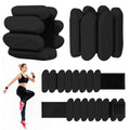 Wrist Weights, 2Pack Wearable Wrist Ankle Weights for Women and Men, Adjustable Silicone Arm and Leg Wrist Bracelets for Walking, Yoga, Pilates and Gym, 2lb - color: Black