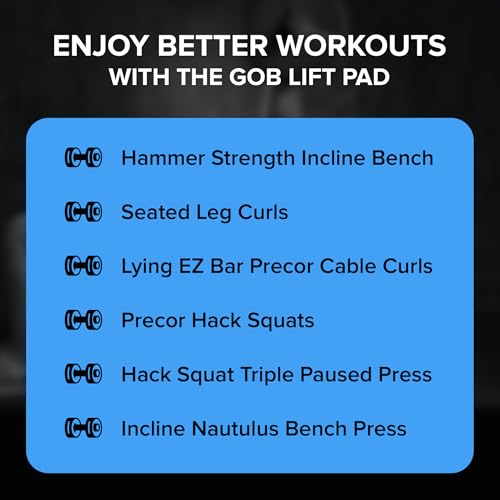 Charles Glass Gob Pad – Premium Weight Lifting Pad for Free Weights, Bench Exercises, and Chest Press Support - color: 3.0 - For Machine Weights