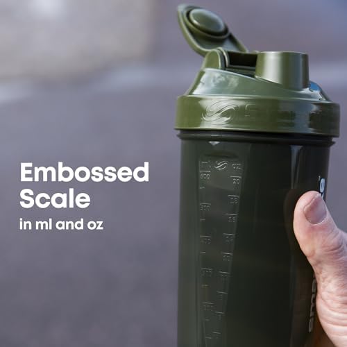 Smartshake O2GO ONE 800 ml/27 oz Protein Shaker Bottle | Silent Mixing | Leak-Proof Shaker Bottle | Shaker Cups For Protein Shakes | Gym Shaker Bottle | Durable, BPA-Free, Dishwasher Safe | Mist Gray - color: Mist Gray