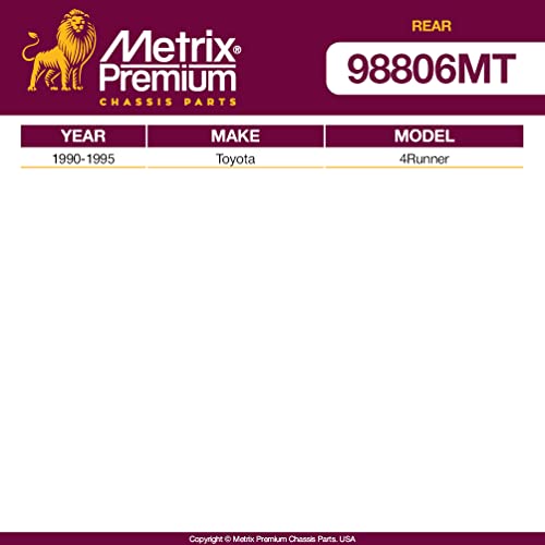 Metrix Premium Chassis Parts - 2 PC Rear Sway Bar Stabilizer End Link Kit Fits 1990-1995 Toyota 4Runner, Replacement K80380, Made in Europe - size: K80380 x2/ PAIR