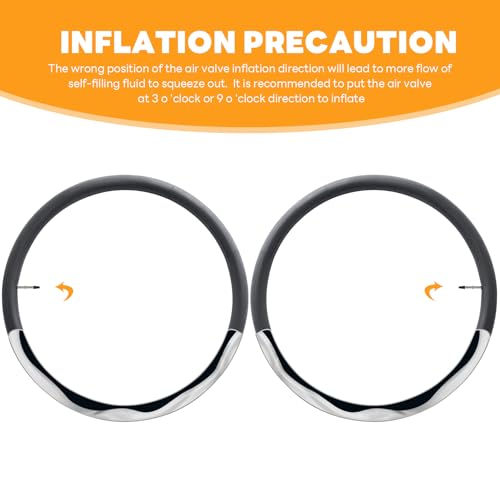 2-PCS 28"/29" Self-Sealing Bike Tubes 28/29 x2.125-2.40 RFV48mm Automatic Repair, Puncture Resistant Compatible with 28/29x2.125/2.2/2.25/2.3/2.35/2.4 Bike Bicycle Tire Tubes Presta Valve
