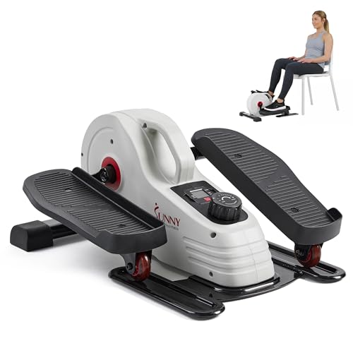 Sunny Health & Fitness Under Desk Pedal Elliptical Machine Leg Exerciser - color: White