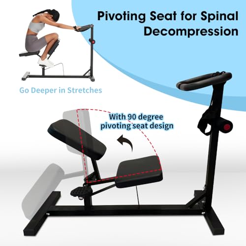 Stretch Machine, Home Gym Full Body Stretching Equipment for Lumbar Stretching, Lower Back Pain, Leg Stretch, Rehab, Flexibility and Improved Posture Correction-Straps Included