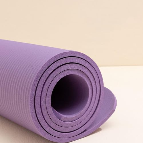 Non Slip Yoga Mat, Nonslip Durable Antitear Yoga Mat Non Slip,Professional 0.6 Inch Comfortable Exercise Mats for Home Workout for Exercises Home Sport Stretching Indoor Fitness Gym Floor Workouts - color: Green