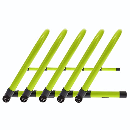 Body Sport Adjustable Athletic Speed Training Hurdles, Jumping & Speed Training Fitness Equipment, Hurdles for Track & Field, Basketball, Soccer & More, Set of 5