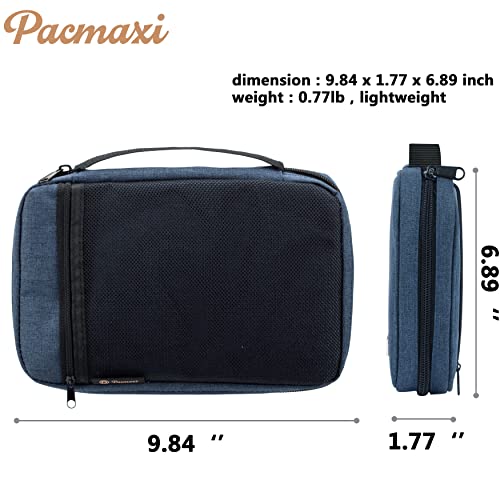 PACMAXI 36 Watch Bands Storage Case - Holds 36 Bands, Fits Most Sizes, Organizer for Watch Straps & Accessories - color: blue