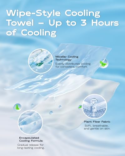 CoolRush Towel, Cold Neck Wrap for Hot Weather, Large Cooling Body Wipe, Chilly Wet Rag For Sports, Travel, Baseball, Yoga, Golf, Softball, Camping, Hiking, Biking, Gym, Trip, Beach Essentials - color: Green
