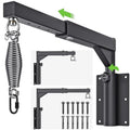 BeneLabel Wall Mount Heavy Bag Hanger, Heavy Duty Punching Bag Stand, Boxing Bag Bracket for Home Gym Indoor Outdoor, 800 LB Capacity - color: Adjustable Heights & Length 17"~25" with Spring