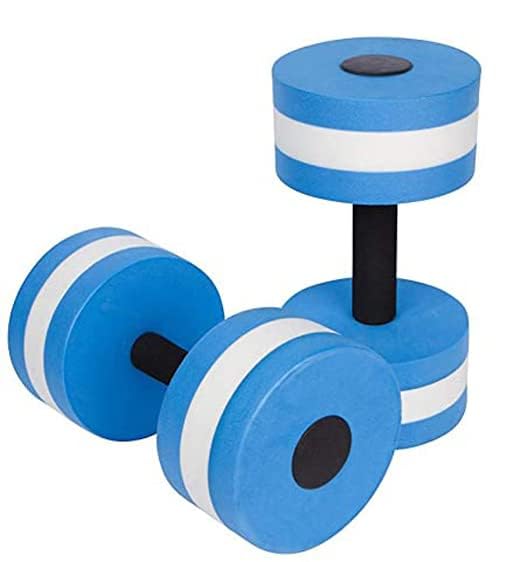 Sports Water Weights for Pool Exercise Water Aerobics Equipment Combo Set Aquatic Exercise Dumbbells High Density Aqua Pool Fitness - color: Blue, style: Dumbbells