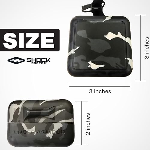 Under Armour Mouth Guard Case. Mouthguard Storage. Keep it Clean and Secure - color: Black