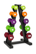 CAP Barbell Neoprene Dumbbell Weights Pairs & Sets | Color Series - style: 56 lb Set