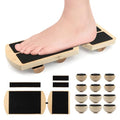 Ankle Balance Board Foot Strengthener, Adjustable Wobble Board with 12 Balls & Balance Rods,18°/24°/30° Tilt Levels, 300lbs Max Capacity, Non-Slip Wooden Trainer for Ankle & Core Stability Training
