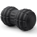 Vibrating Peanut Massage Ball for Plantar Fasciitis, 4-Speed Portable Massage Roller for Foot, Neck, Back, and Body - Deep Tissue Myofascial Release Mobility Ball Muscle Relaxer (Black) - color: Black
