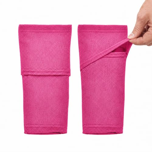 Northdeer Soccer Shin Guards Sleeves with Optimized Insert Pocket(1Pair) - color: pink, size: S (3'3"-4'7")