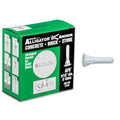 TOGGLER Alligator AF5 Flanged Polypropylene Anchors, Heavy Duty Wall Anchors for Concrete Brick Stone & Drywall Fits #4–#9 Screws, 3/16" Size, 75lb in 1/2" Drywall, (Pack of 200 Screws not Included) - size: 200 Pack w/o Screws