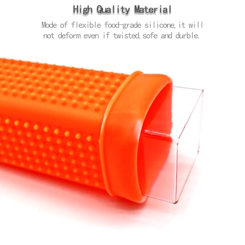 2pcs Pet Dog Cat Hair Remover, Pet Hair Removal Tool, Hollow Cleaner Brush for car，Interior, Furniture, Sofa (orangeblue) - color: orangeblue