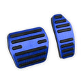 LEXLEY,with Kicks Logo 2PCS Anti-Slip Aluminum Brake Gas Pedal Pads,Auto No Drilling Accelerator Pedal Covers Only for Nissan 2018-2025 2026 Kicks-Blue - color: BLUE
