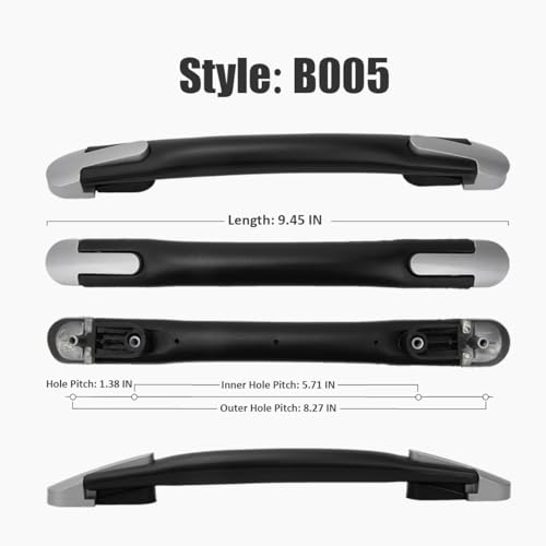 Luggage Handle Replacement Suitcase Handle Repair Grip for Travel Bag B005 | Comfortable grip design, easy mounting, ideal for restoring damaged handles on suitcases, luggage cases, and travel gear - color: B005
