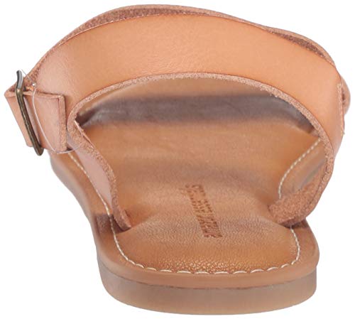 Amazon Essentials Women's Two Strap Buckle Sandal with Adjustable Ankle Strap - color: Natural, size: 11