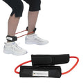 THERABAND Resistance Tubing with Cuffs, Medium Red Level 2, Exercise Bands for Lower Body Workouts, Physical Therapy, Pilates & At-Home Training - color: Level 2 / Medium - Red